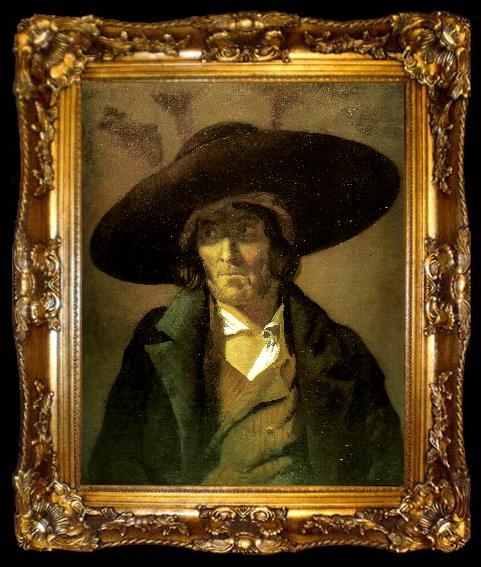 framed  Theodore   Gericault portrait d